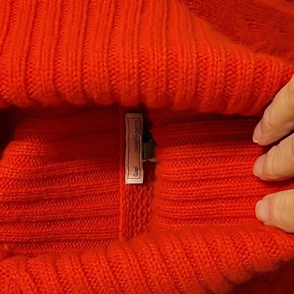 Gap Lambs Wool Blend Turtleneck Sweater Cable Knit sweater - Picture 10 of 10